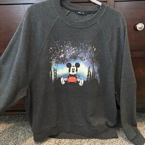 Disney X American Eagle Mickey Mouse Firework Graphic Sweatshirt